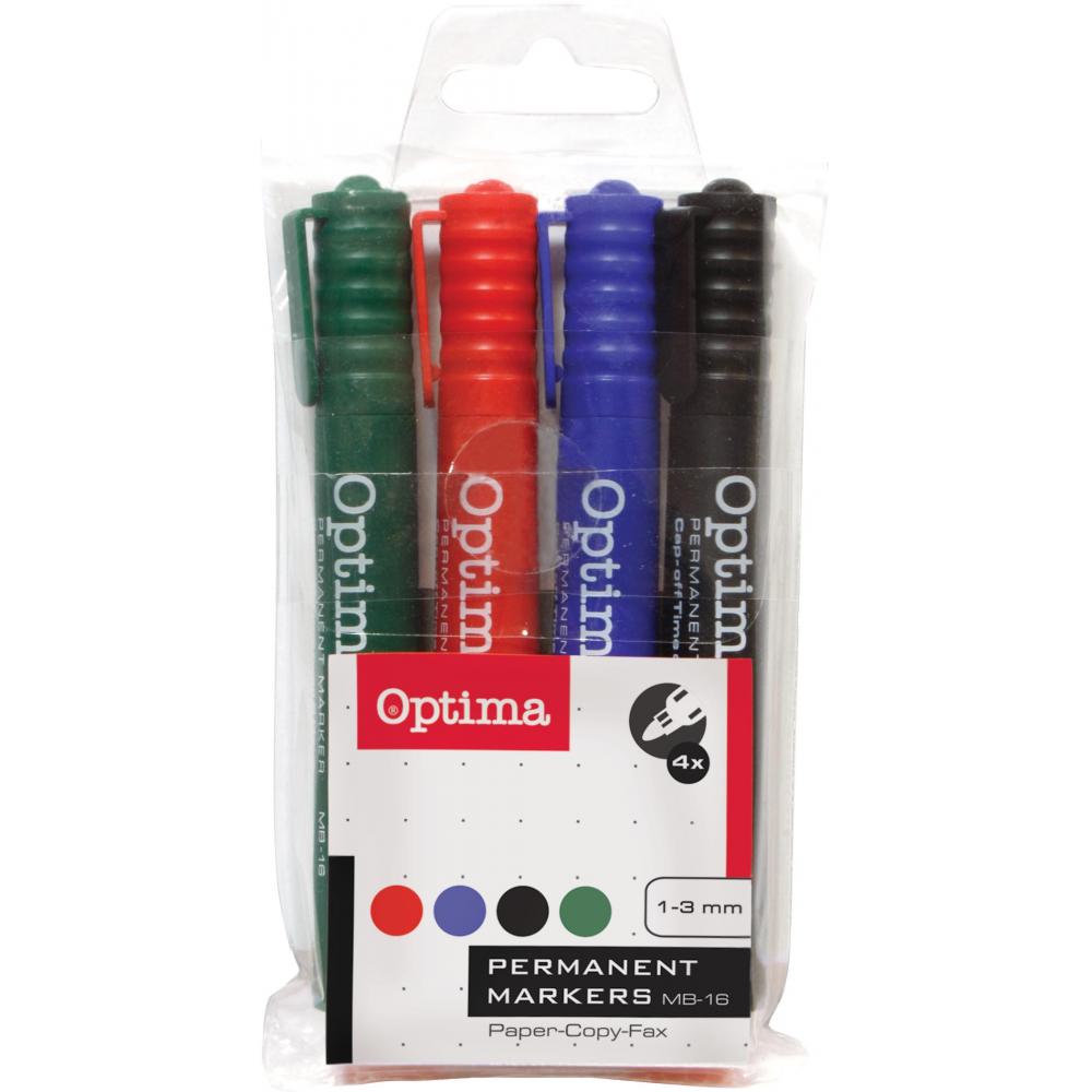 PERMANENT MARKER OPTIMA SET 4 KOM