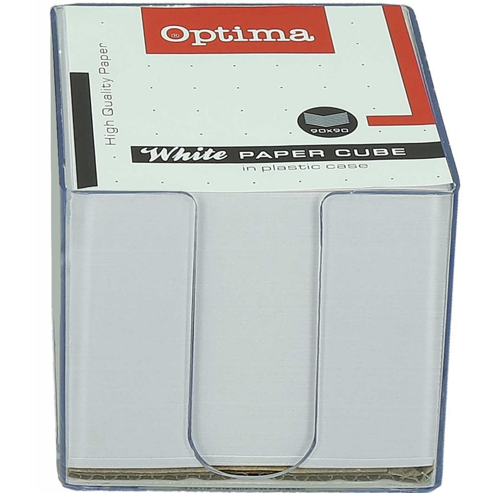 OPTIMA KOCKA PAPIRNA 1/850 BELA+STALAK
