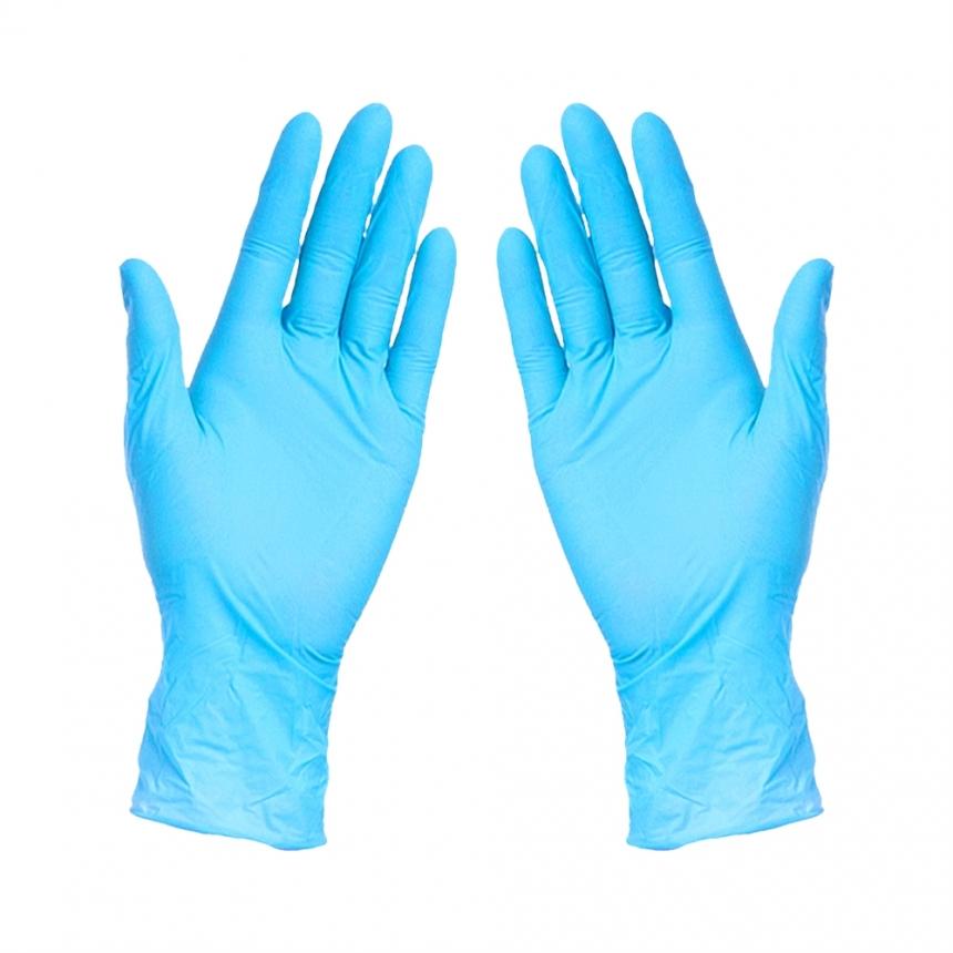 RUKAVICE NITRIL 100/1 L PLAVE